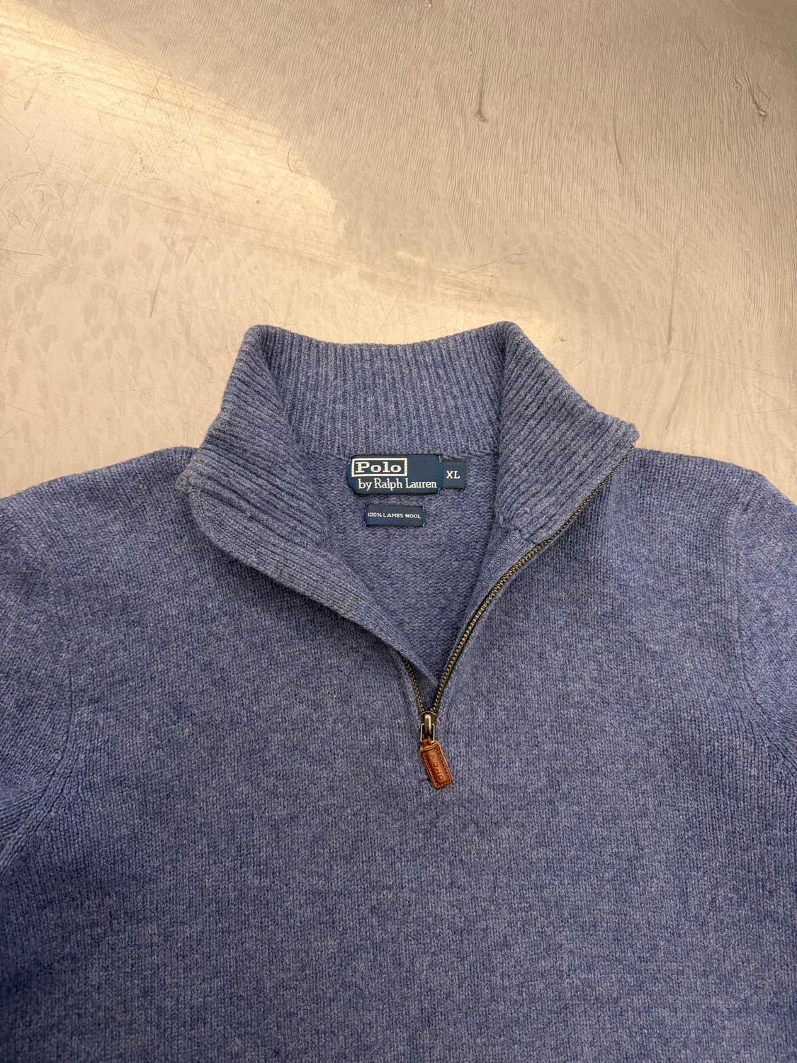 1990s POLO RALPH LAUREN 폴로램스울 하프집업스웨터 상품이미지4