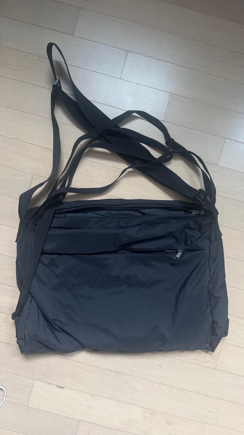 플라스틱 프로덕트 나일론 투웨이 크로스백 블랙 상품이미지5