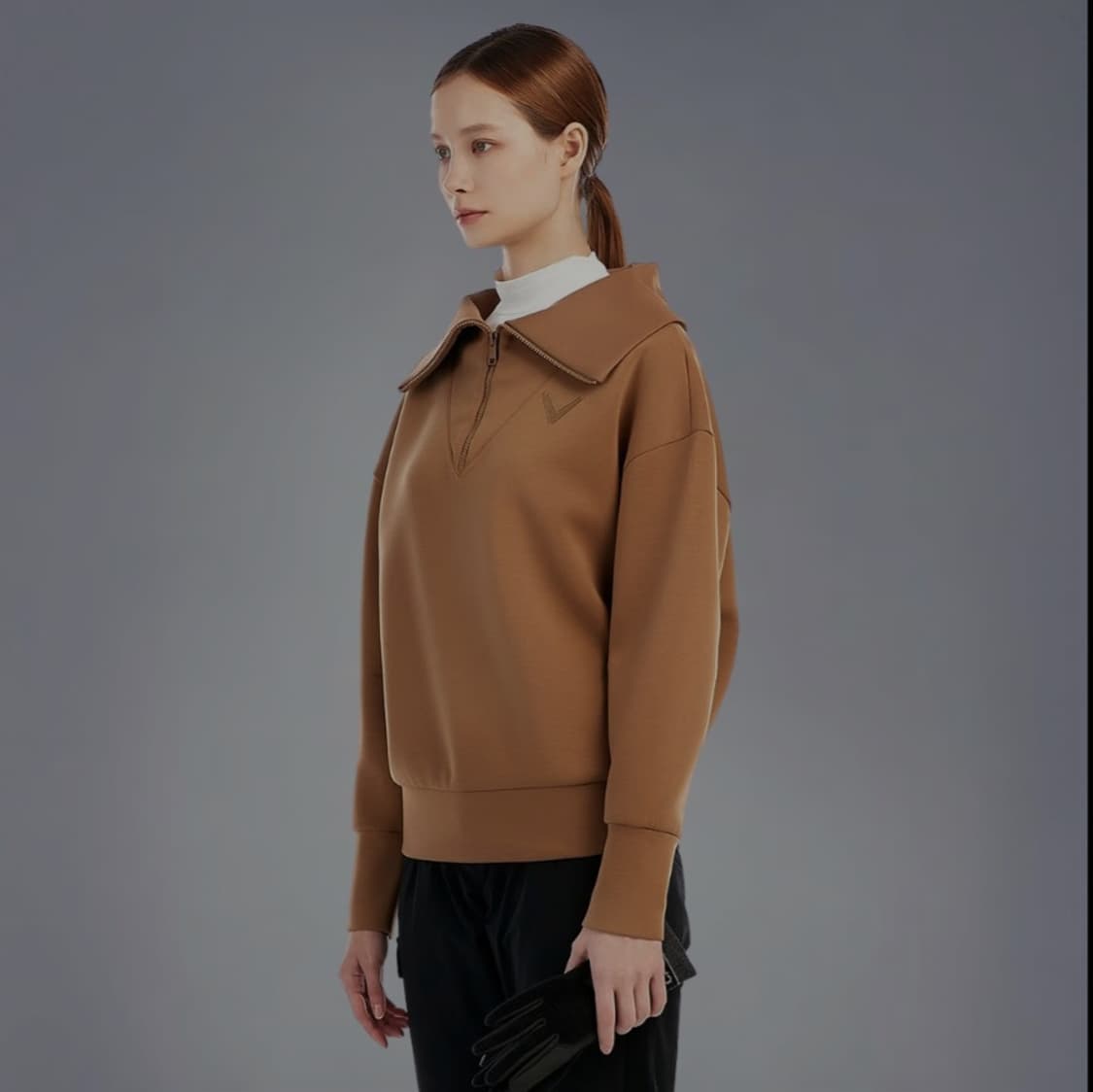 캘러웨이 여성골프복 신상빅로고 와이드넥 맨투맨 90사이즈 상품이미지3