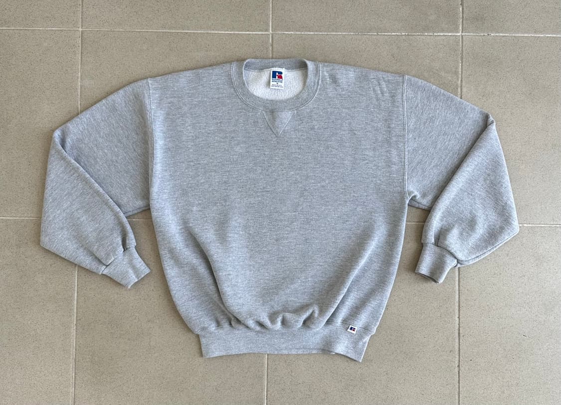 90s 빈티지 러셀 스웻셔츠 그레이 M USA 상품이미지1