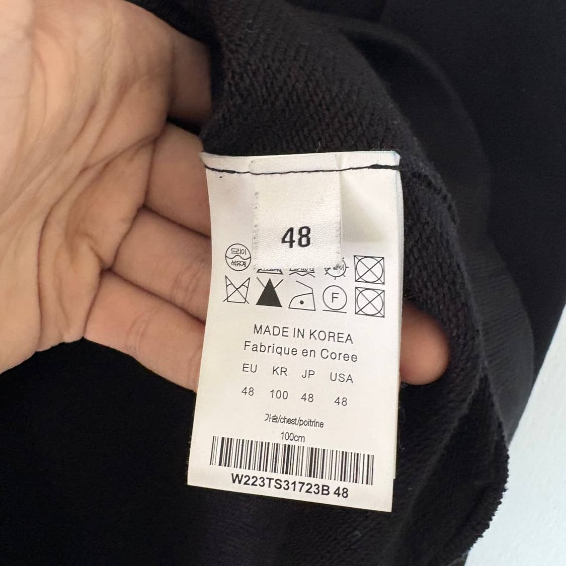 [48] 우영미 백로고 후드티 블랙 상품이미지3