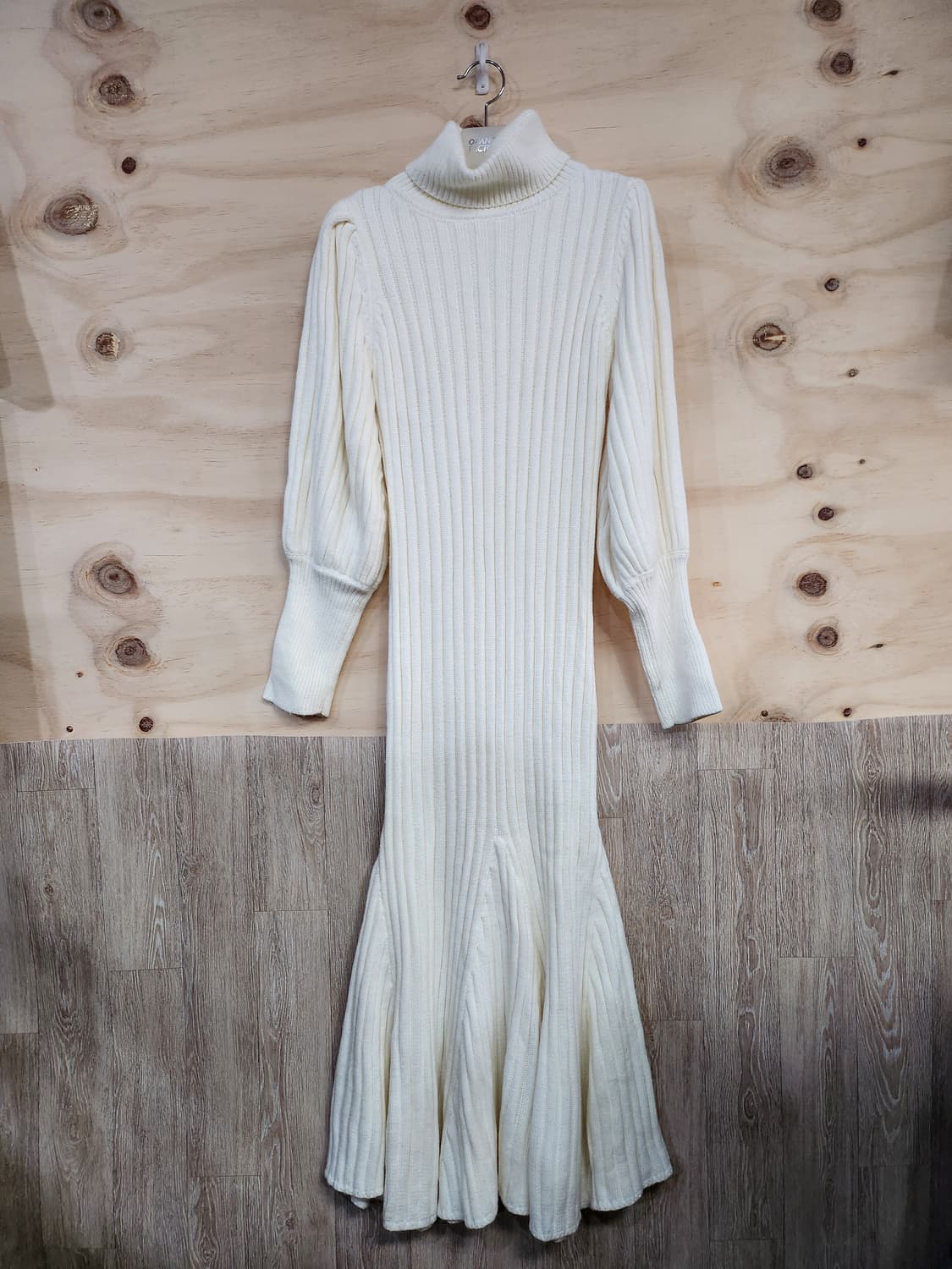 352) 여성 골지 니트 롱 원피스 상품이미지1