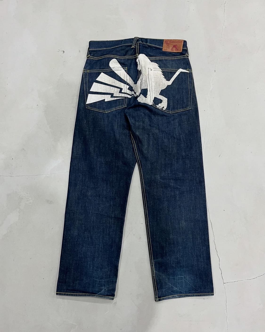 SANTASTIC! 🏏🐒 saru denim pants 상품이미지3