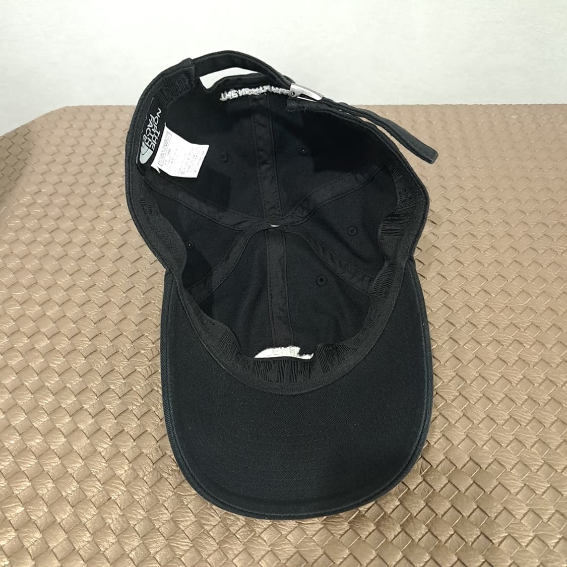 노스페이스 블랙 코튼 화이트 로고 자수 볼캡 P2025 상품이미지8