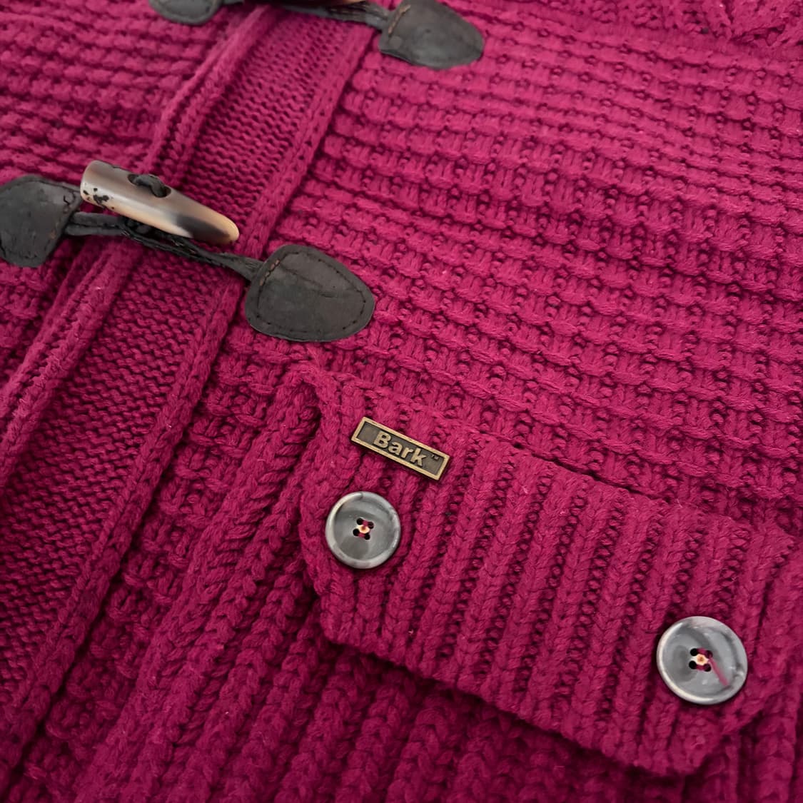 Bark 바크 빈티지 니트 더블코트 S 상품이미지4