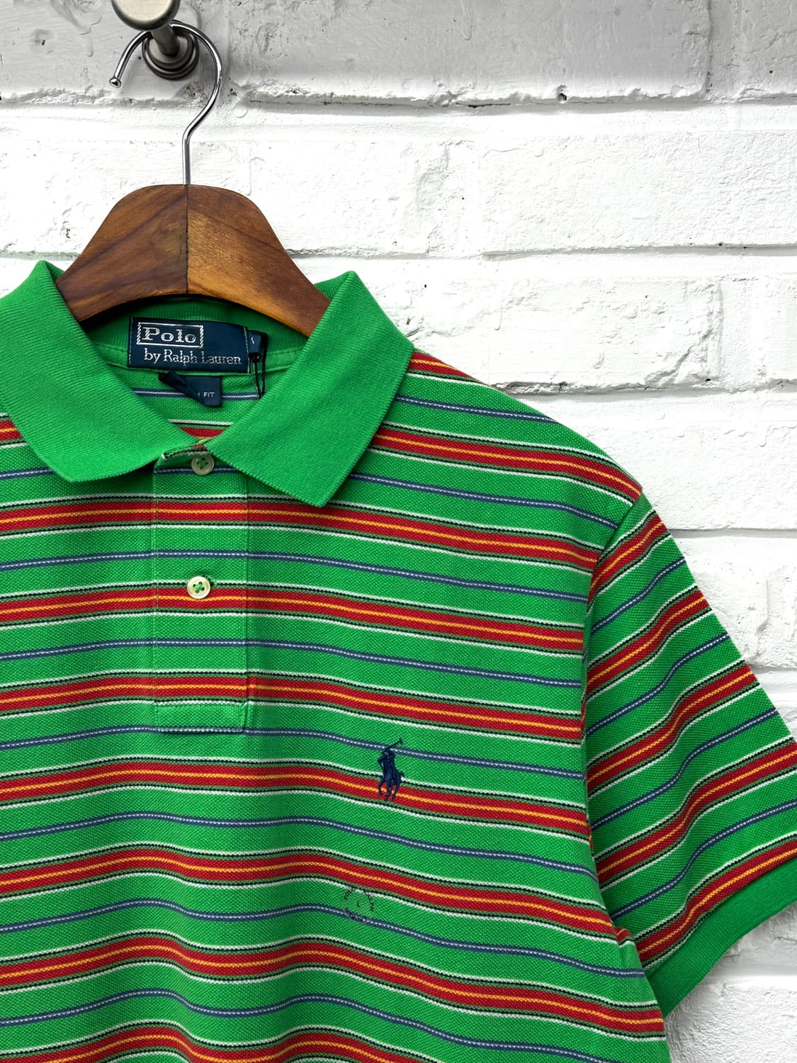 폴로 그린 레드 스트라이프 pk 반팔티 상품이미지4