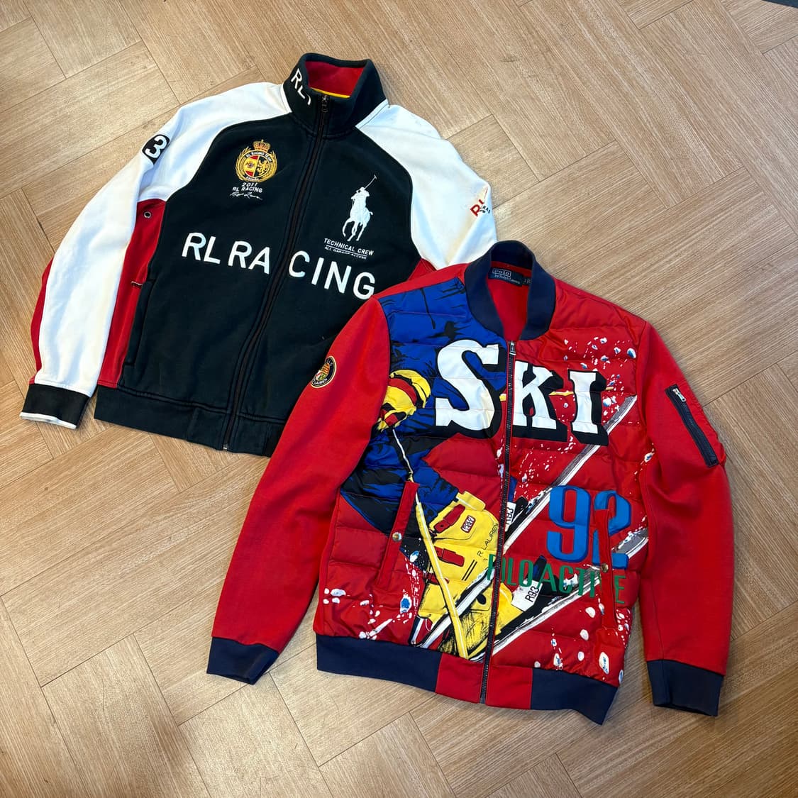 폴로 랄프로렌 다운힐 스키 더블 니트 다운 자켓 상품이미지10