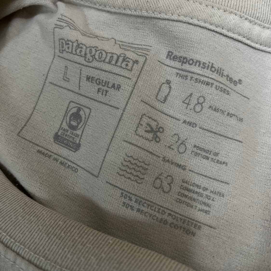 파타고니아 빅로고 반팔티 L/100 상품이미지7