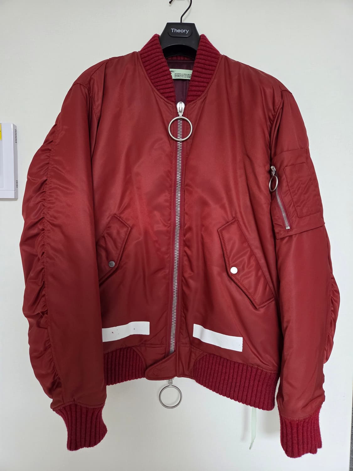 BTS RM 착용 오프화이트 봄버 ma1 상품이미지2