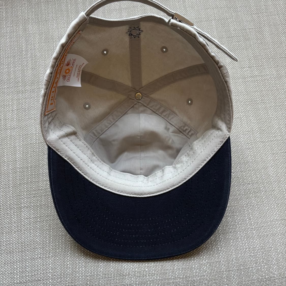 헬로선라이즈 볼캡 아이보리/네이비 상품이미지8