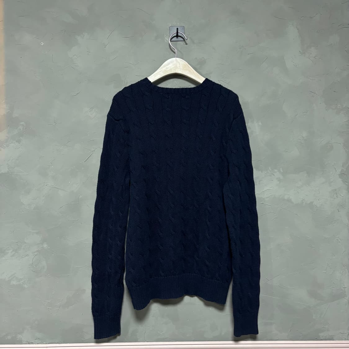폴로 랄프로렌 신형 꽈배기 니트 네이비 블루 상품이미지4