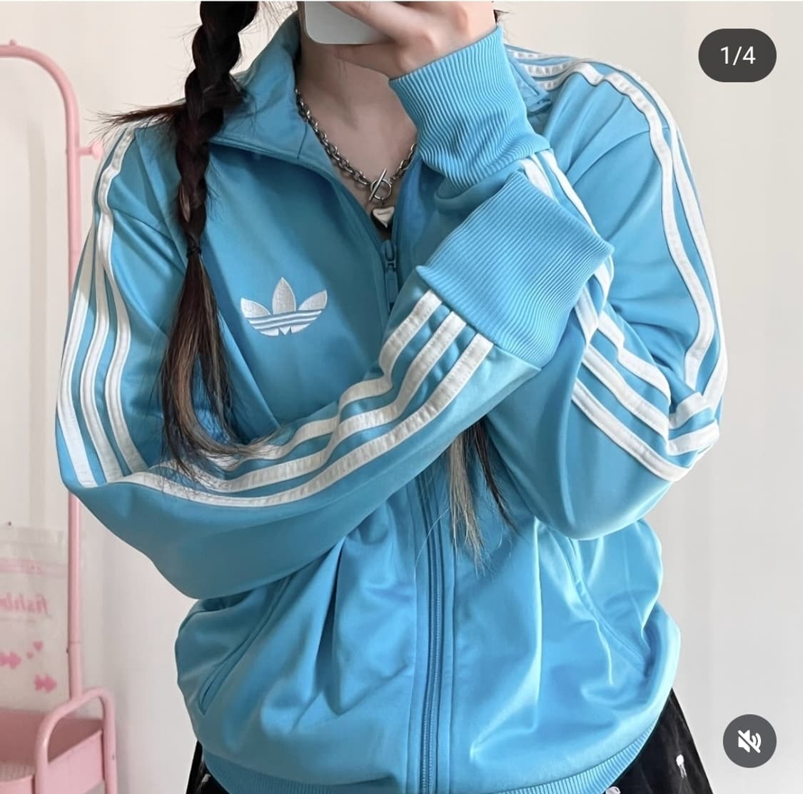 (할인) 아디다스 구파 져지 하늘 스카이블루 화이트 흰하 시나모롤 상품이미지1