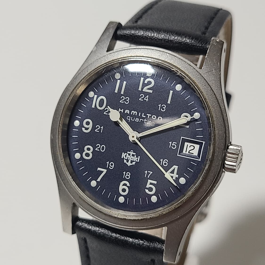 해밀턴 9797 카키필드 쿼츠 청판 빈티지 시계 상품이미지3