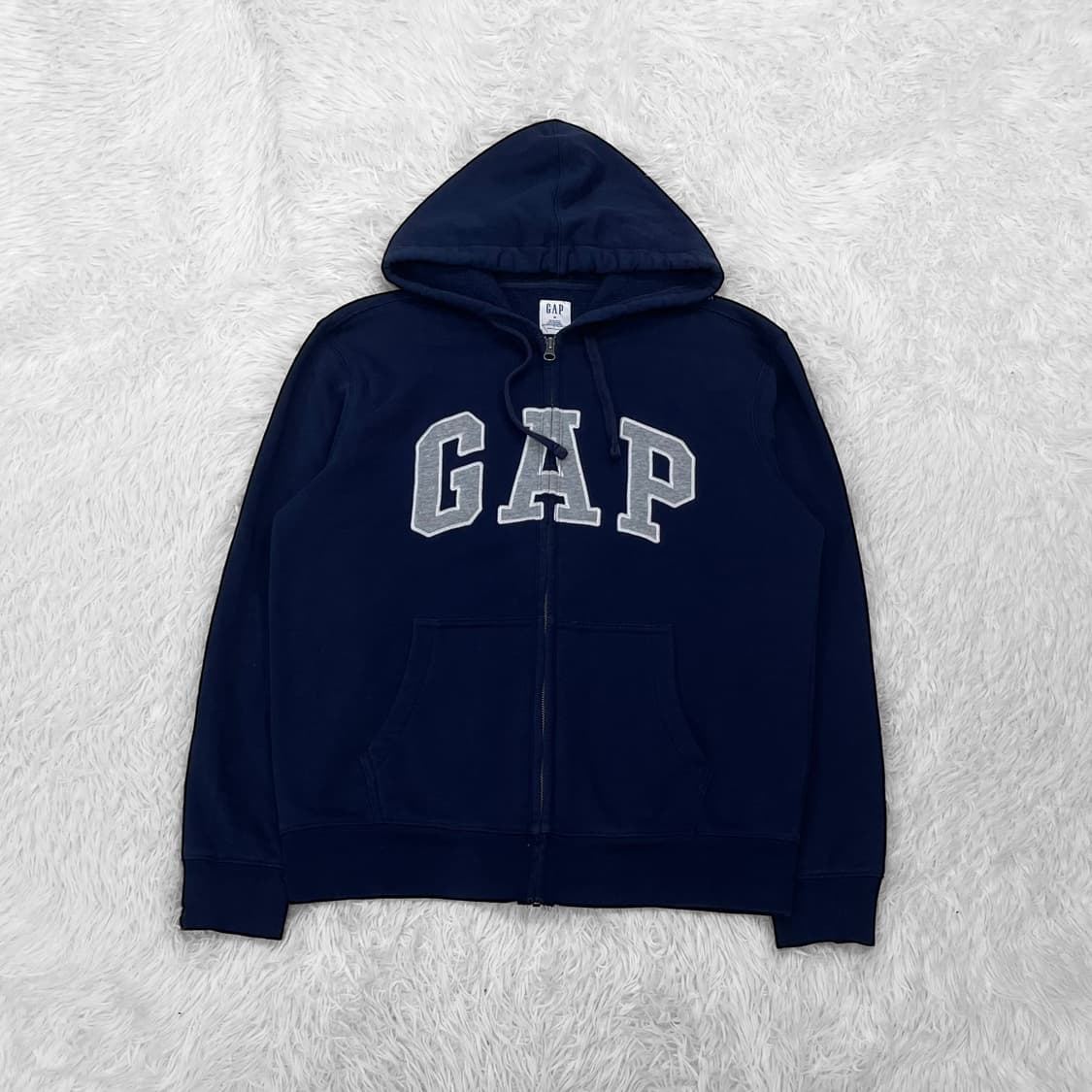 갭 Gap 스펠 로고 후드집업 네이비 상품이미지2