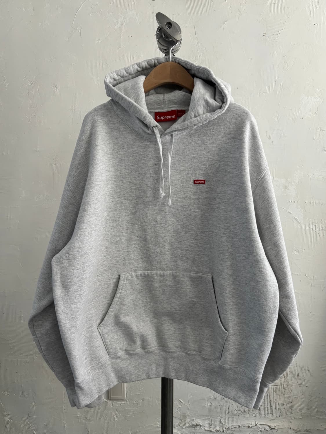 Supreme 슈프림 스몰 박스 로고 라이트 그레이 후드 상품이미지4