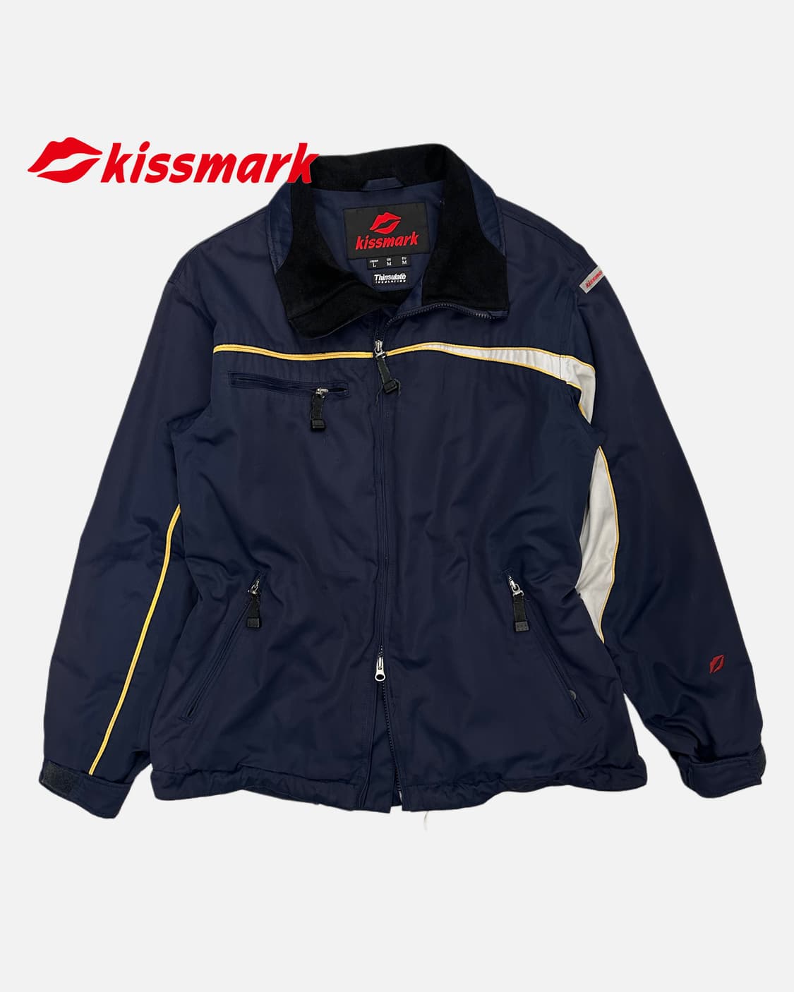 KISSMARK thinsulate navy zip-up jacket 상품이미지1