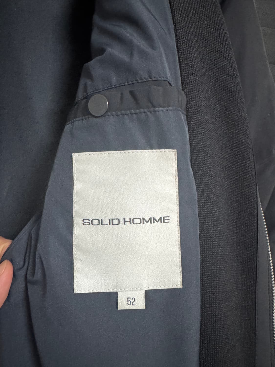 솔리드옴므 블랙 패딩 52사이즈 상품이미지4