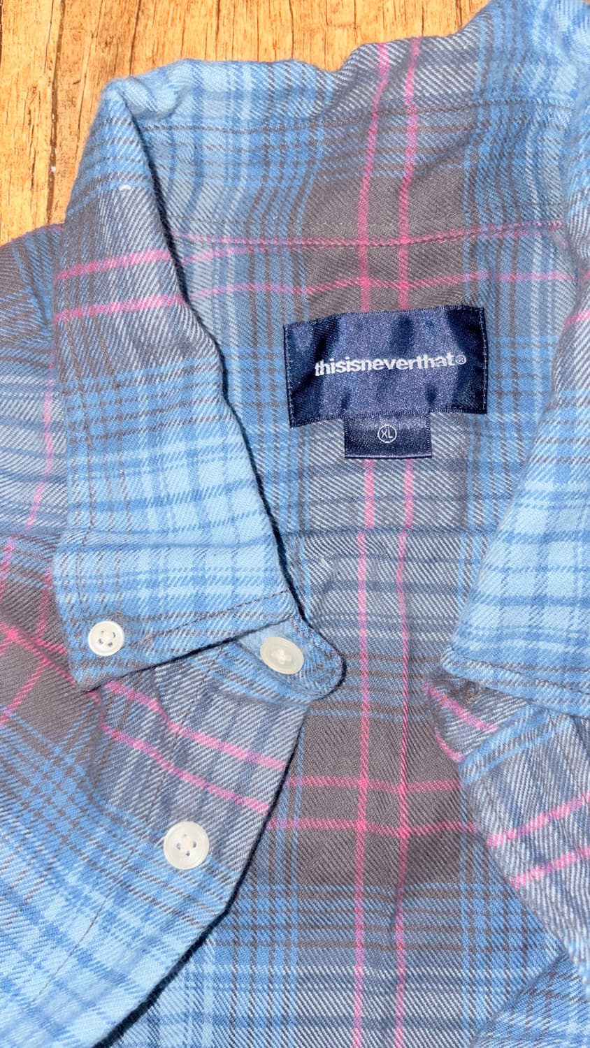 디네댓 체크패턴셔츠 상품이미지3