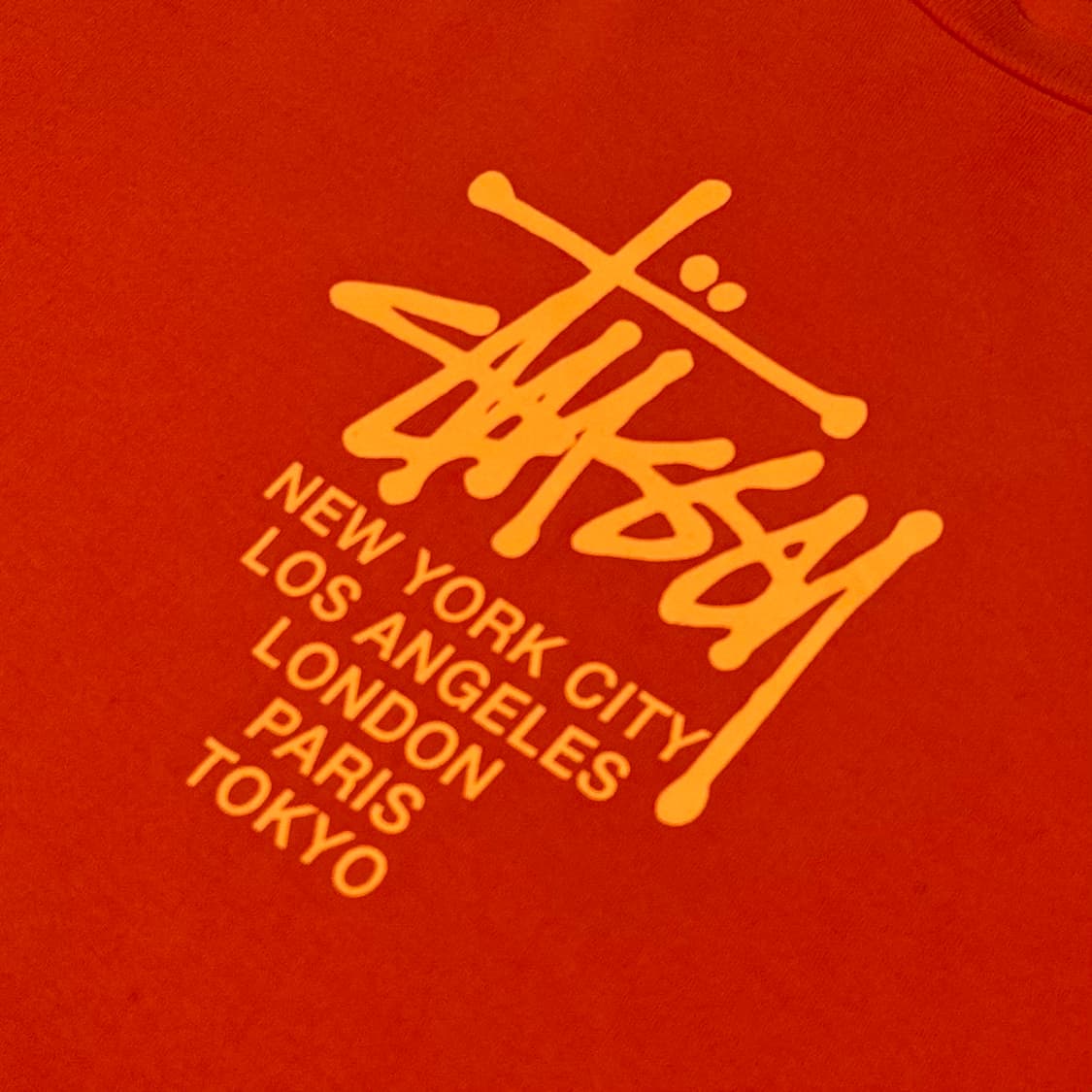 Stussy orange t-shirt 상품이미지6