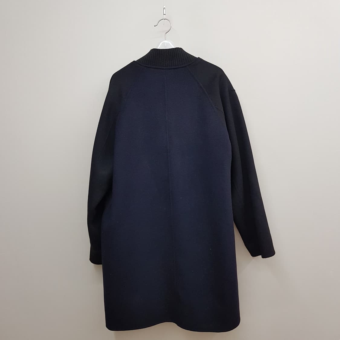 럭키슈에뜨 2025 캐시미어 혼방 노카라 롱 코트  36사이즈 상품이미지6