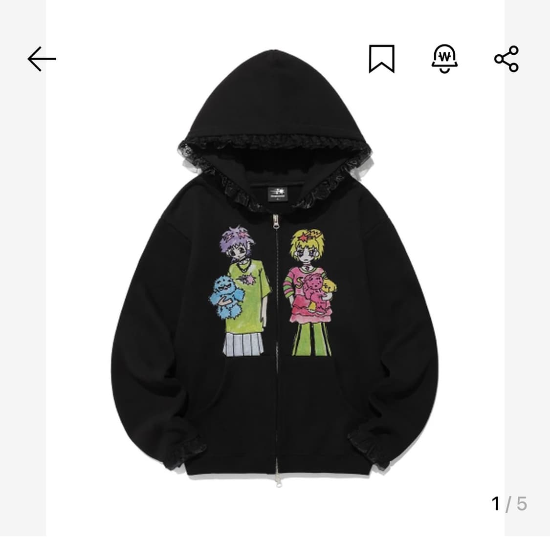 [X SOULPUSSSY CAT]GHOSTSOULGIRL HOODIE Z 상품이미지1