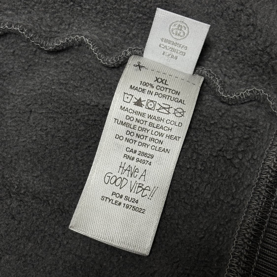 스투시 8볼 피그먼트 빅로고 후드집업 상품이미지10