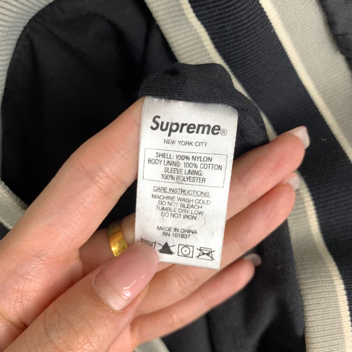 15ss 슈프림 팀 풀오버 화이트 아노락 상품이미지6