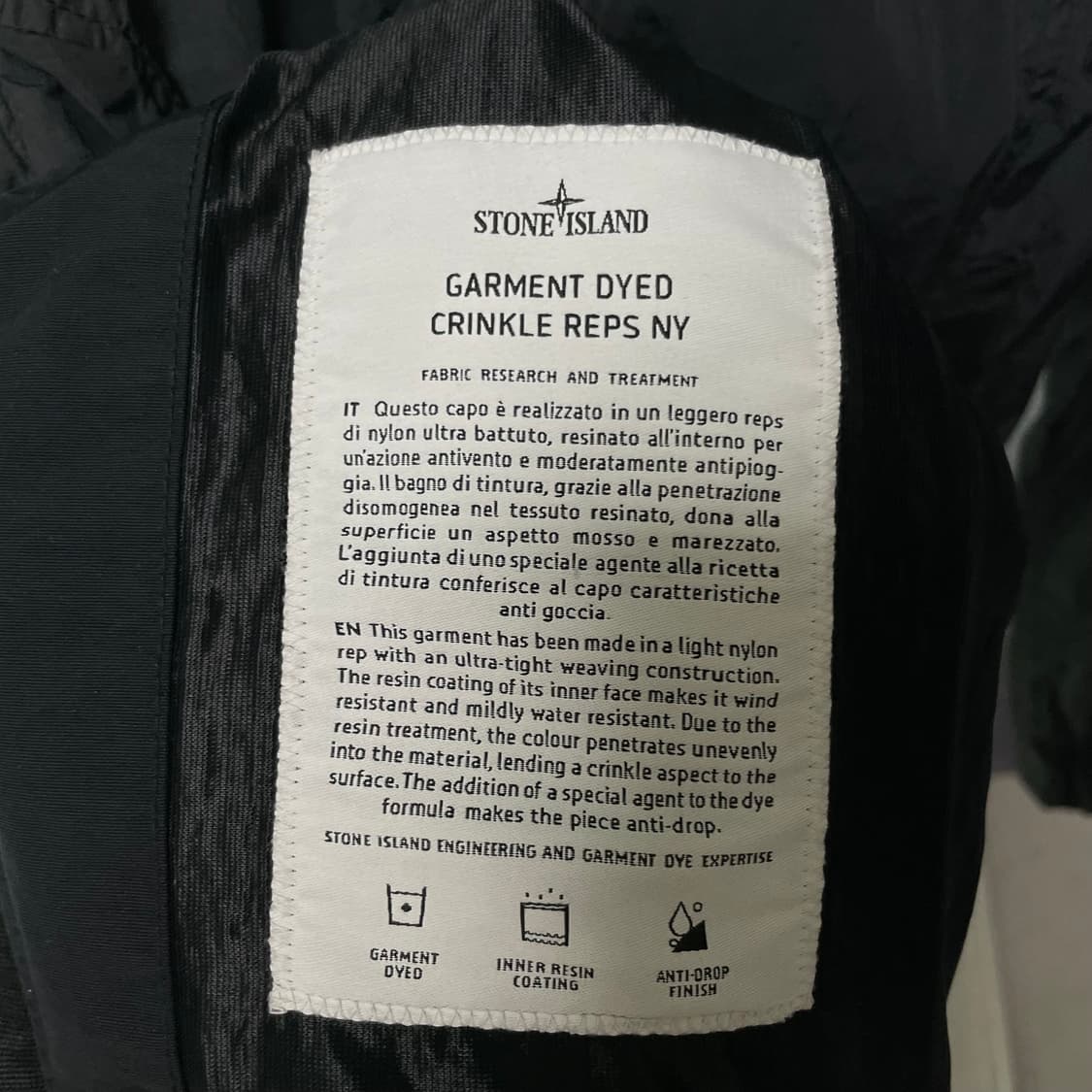 25SS s 스톤아일랜드 크링클랩스 봄버 자켓 정품 상품이미지4