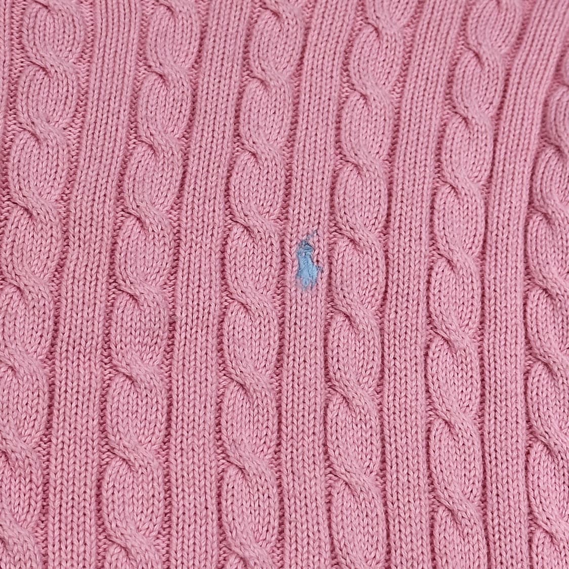 폴로 랄프로렌 포니 레트로 핑크 케이블 니트 (XL 여성추천) 상품이미지4