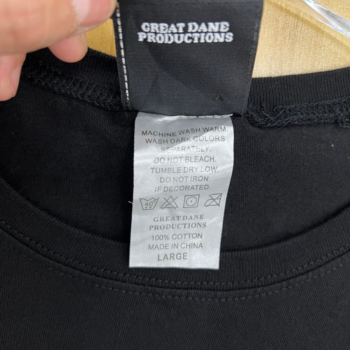 할리데이비슨 빈티지 블랙 로고 반팔 티셔츠 L 상품이미지7