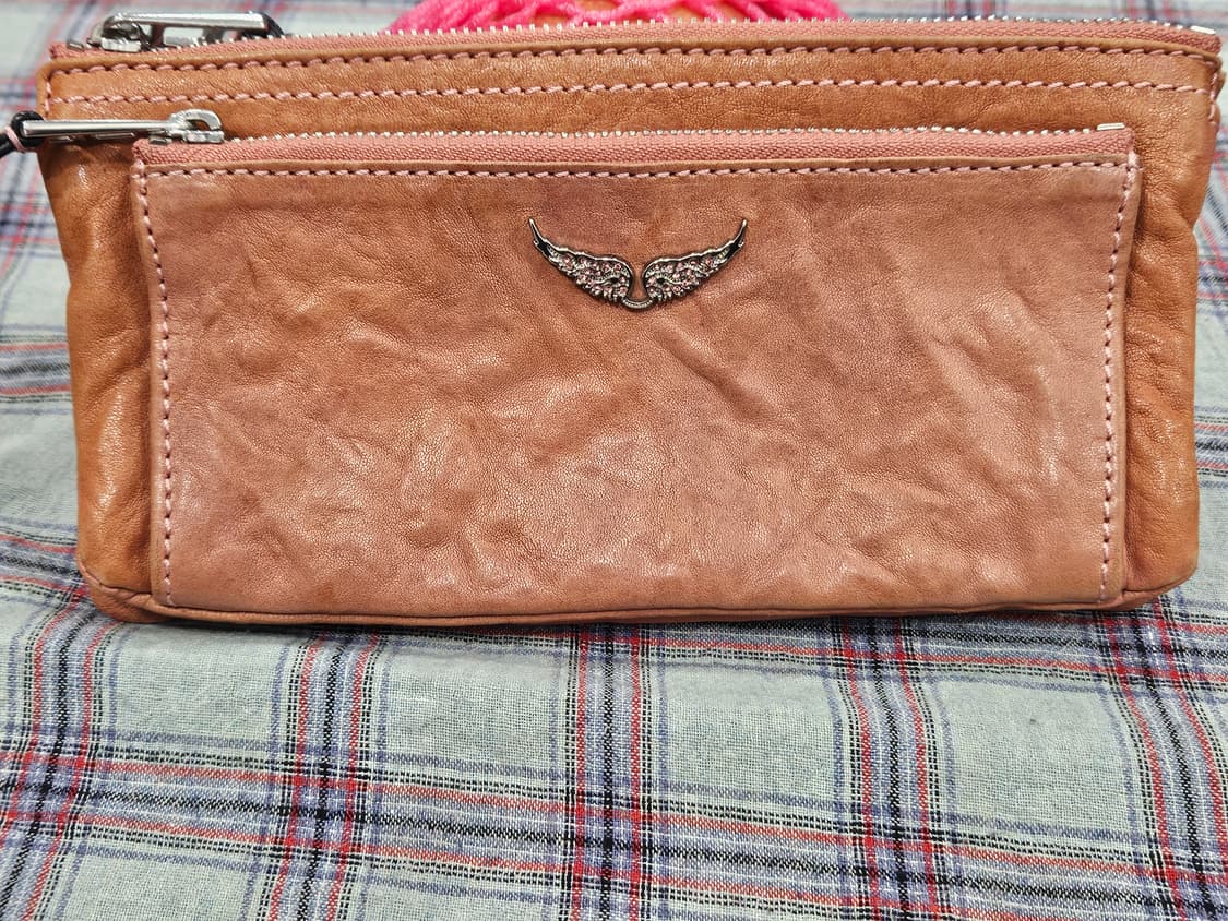 자딕앤볼테르(Zadig & Voltaire) 램스킨 지퍼 지갑 파우치 상품이미지2