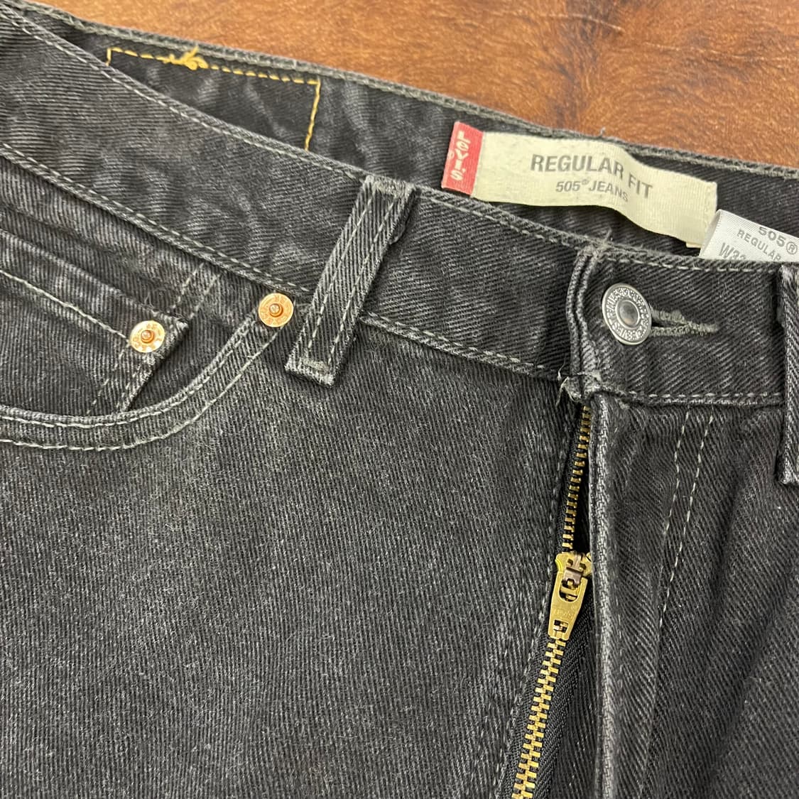 00's Levi's 505 블랙 w33l34 상품이미지3