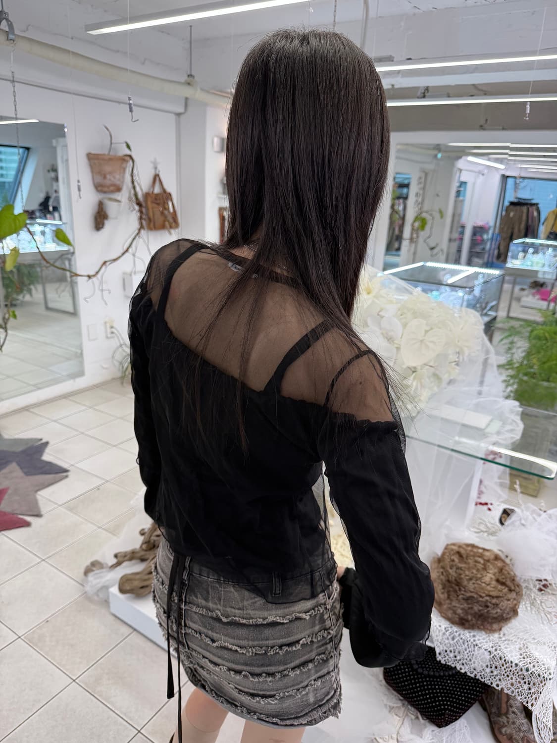 sheer mesh cardigan 상품이미지3