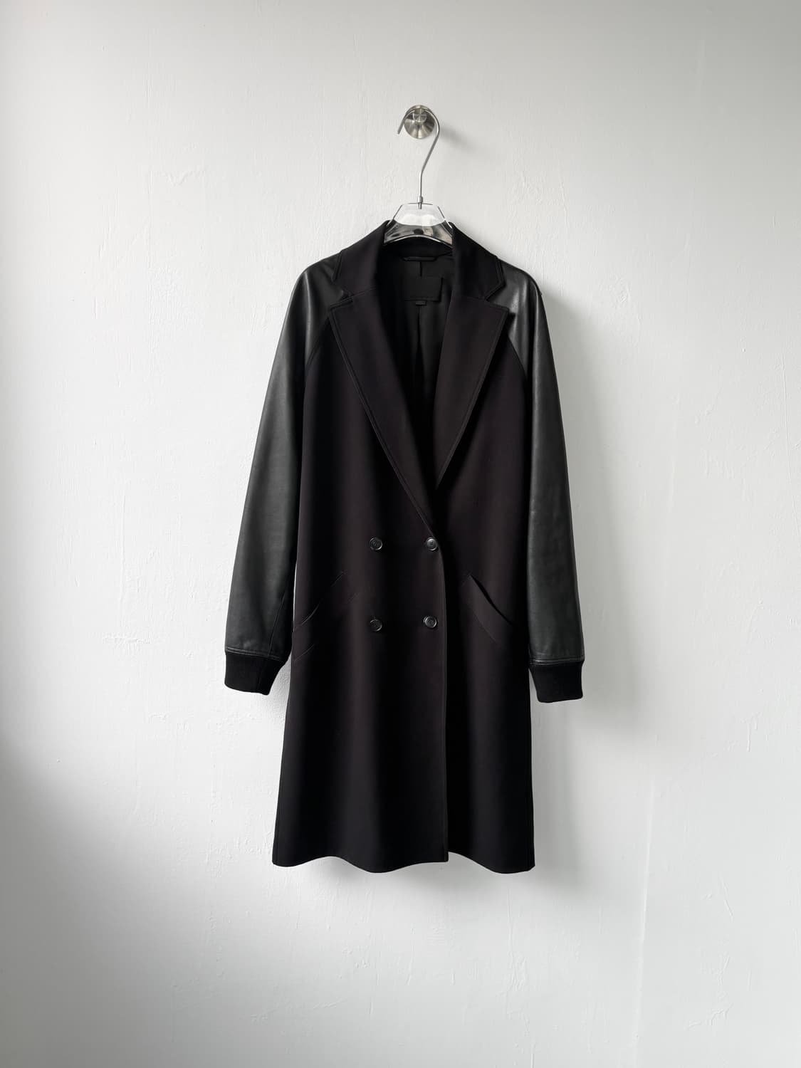 알렉산더왕 레더 암 더블 브레스트 코트  상품이미지1