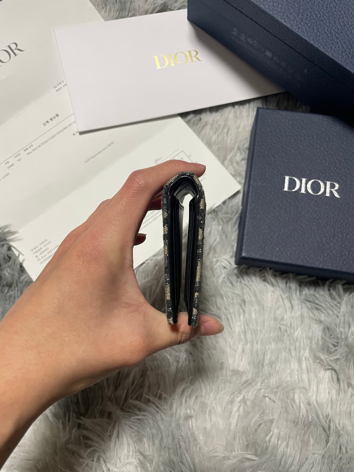 디올 오블리크 오거나이저 지갑 상품이미지4