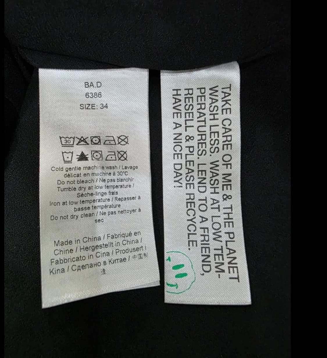 GANNI 가니 블랙 퍼프 소매 미니 드레스 34 상품이미지8