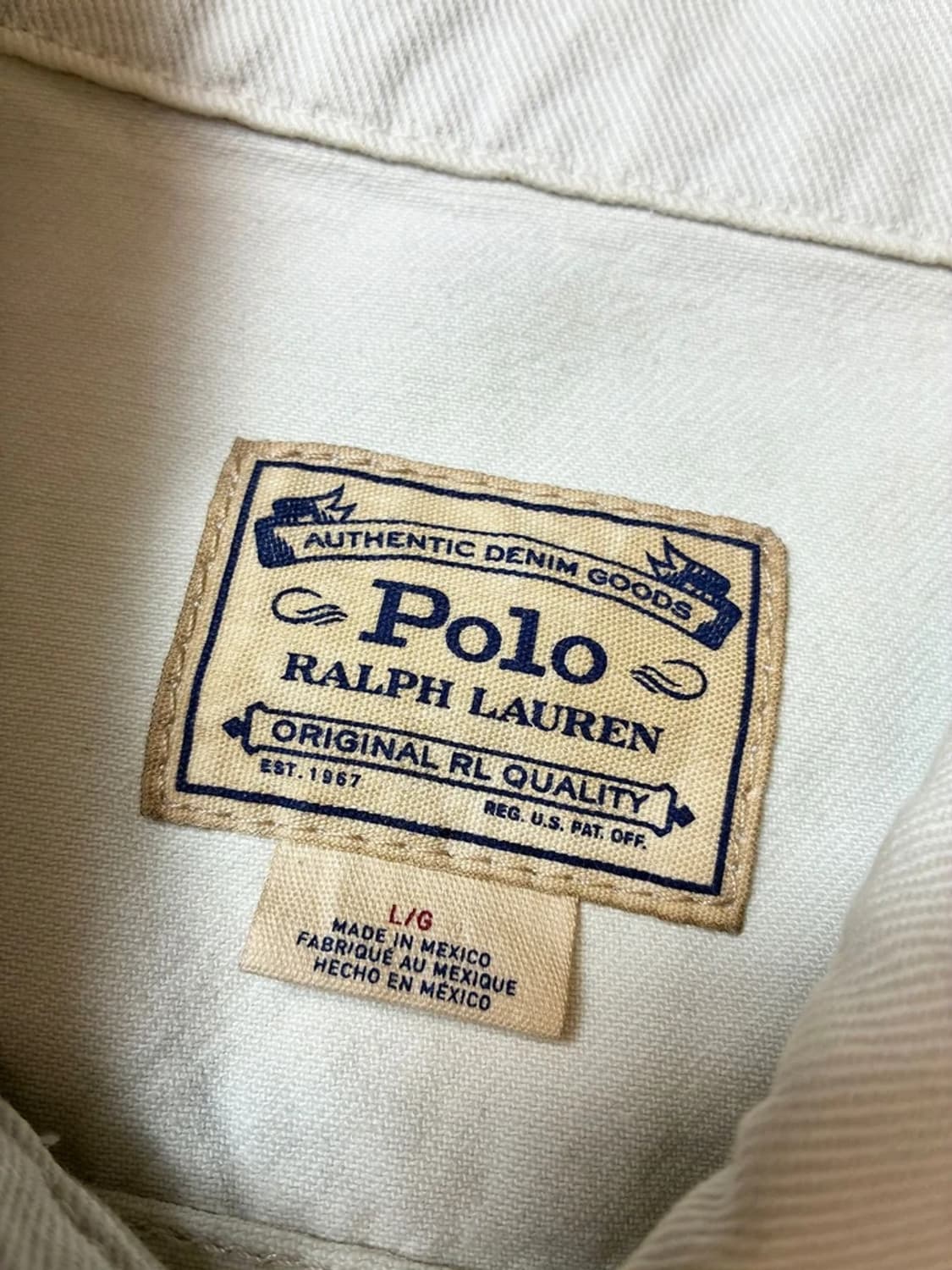 폴로 랄프로렌 가먼트다잉 데님 트러커 자켓 PN9118 상품이미지8