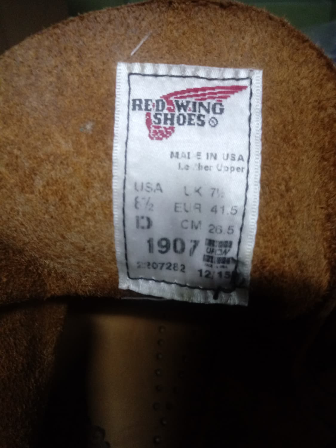 레드윙 목토 1907 (265D) 카퍼 러프앤터프 상품이미지4