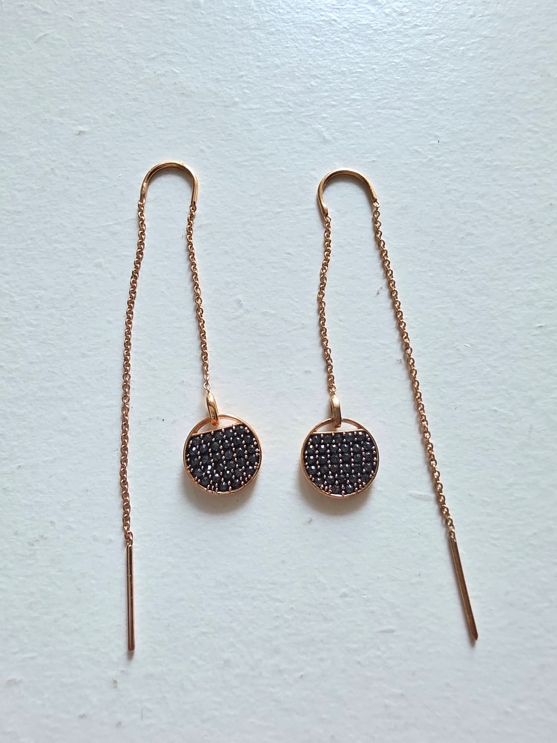 스와로브스키 드롭형 귀걸이 Swarovski 로즈골드 상품이미지1