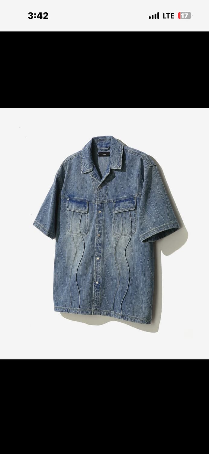 일꼬르소 데님 반팔 셔츠 상품이미지1