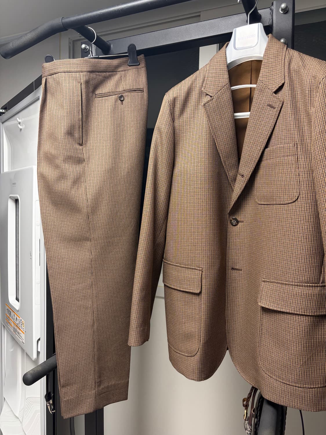 빔즈플러스 글렌체크 트래블 수트 xl 105 상품이미지4