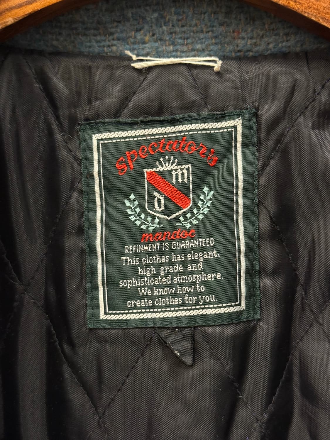 L) Vintage Native Pattern Quilted Wool J 상품이미지7