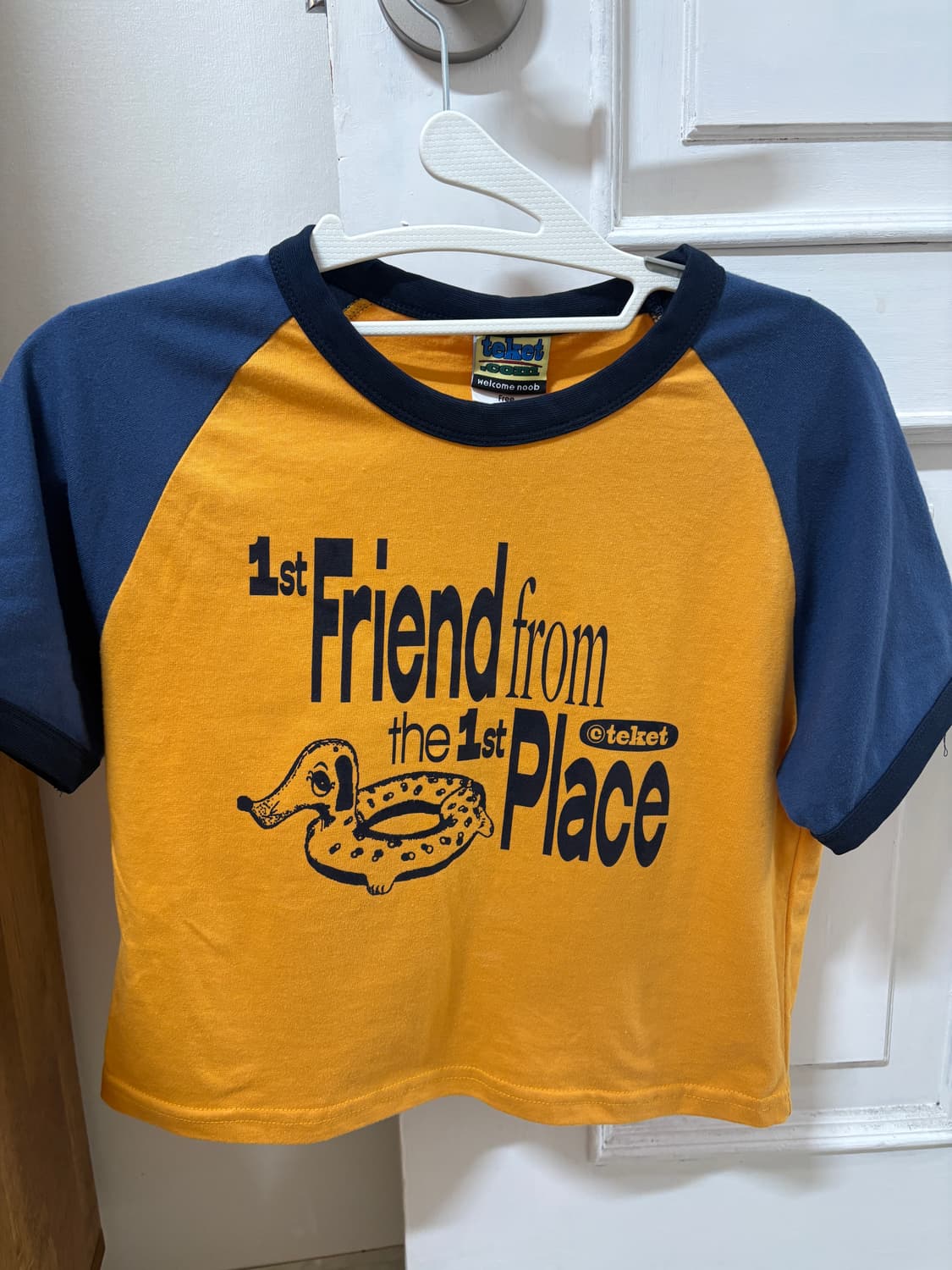 테켓 크롭 반팔 상품이미지1