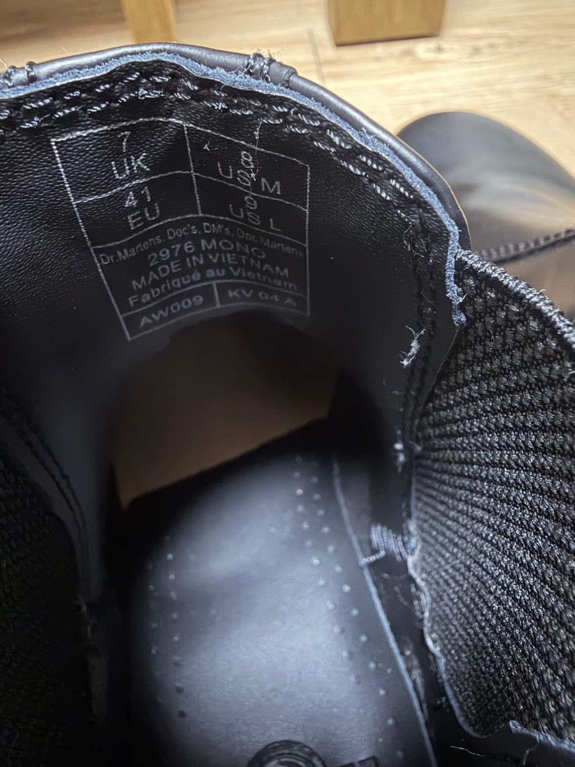 닥터마틴 2976 모노 스무스 레더 첼시 부츠 블랙 260 상품이미지5