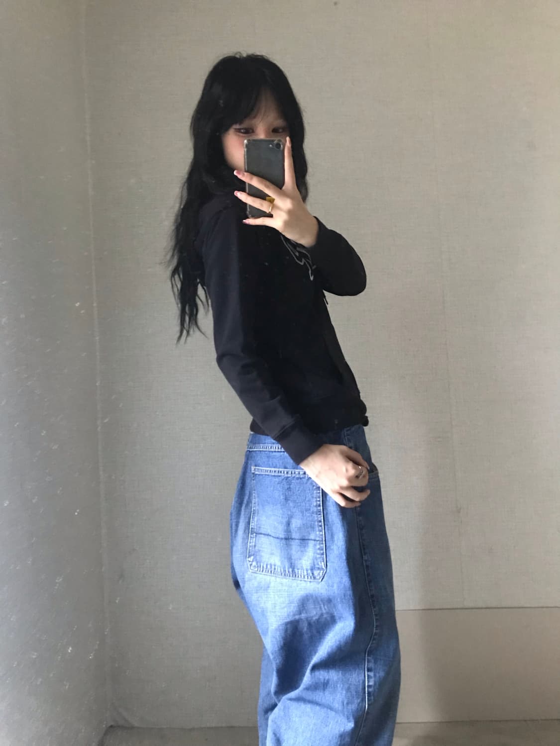 갭 블랙 후드집업 상품이미지3