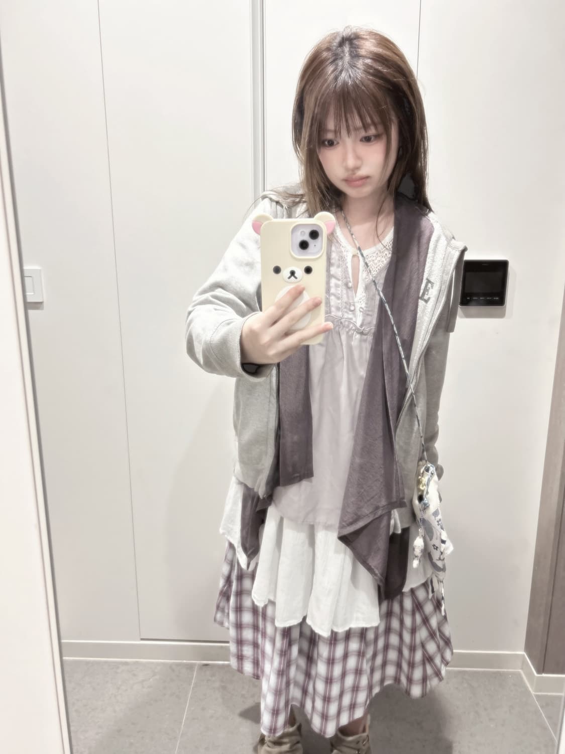 빈티지 뮤트 타로밀크티 하구미 코디 세트 모리걸 어스뮤직 상품이미지1