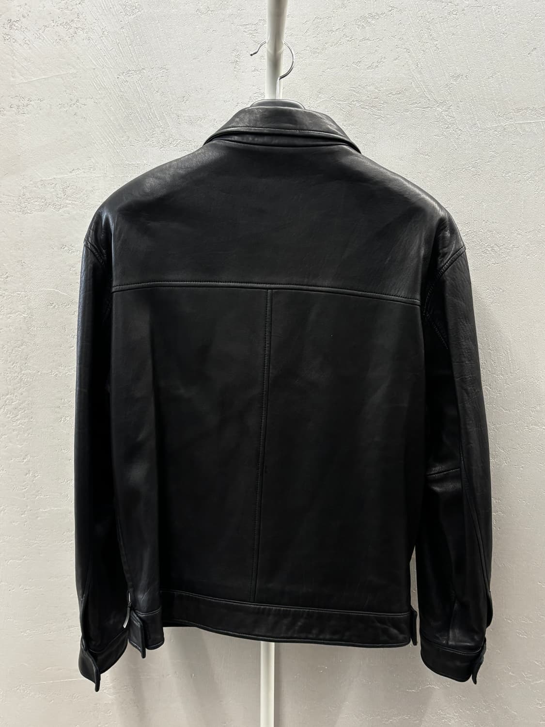 LAMB NAPPA SELECTION 블랙 레더 자켓 50 상품이미지6