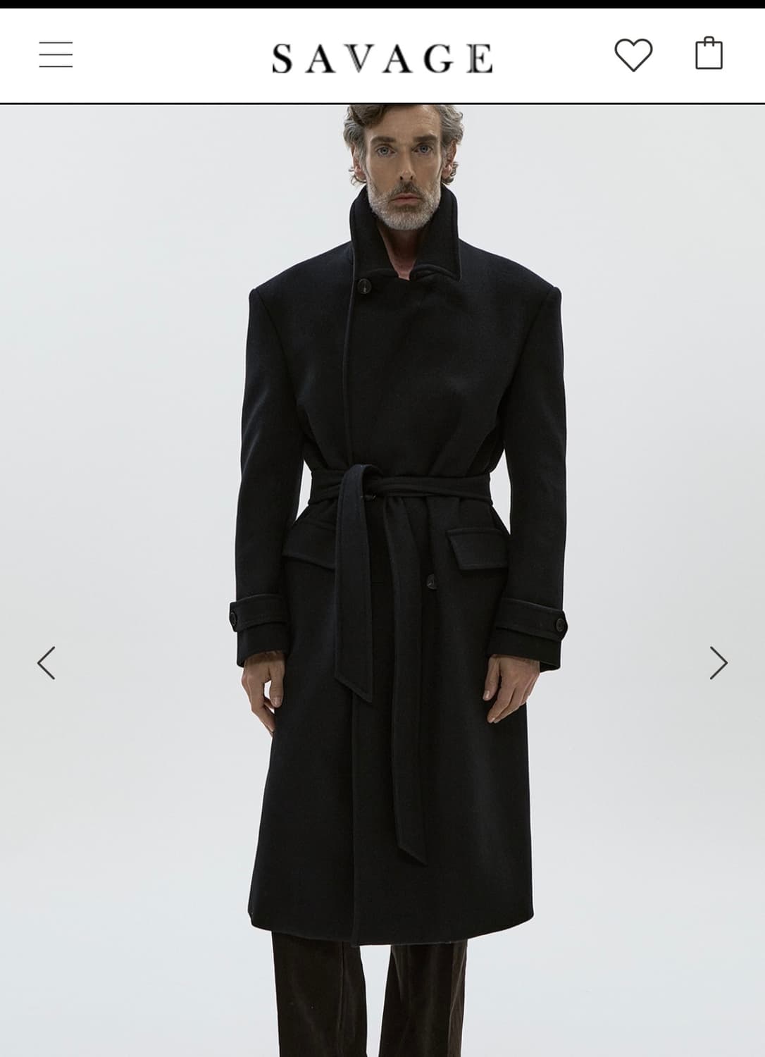 삽니다)세비지 로브코트 XL 블랙 그레이 상품이미지2