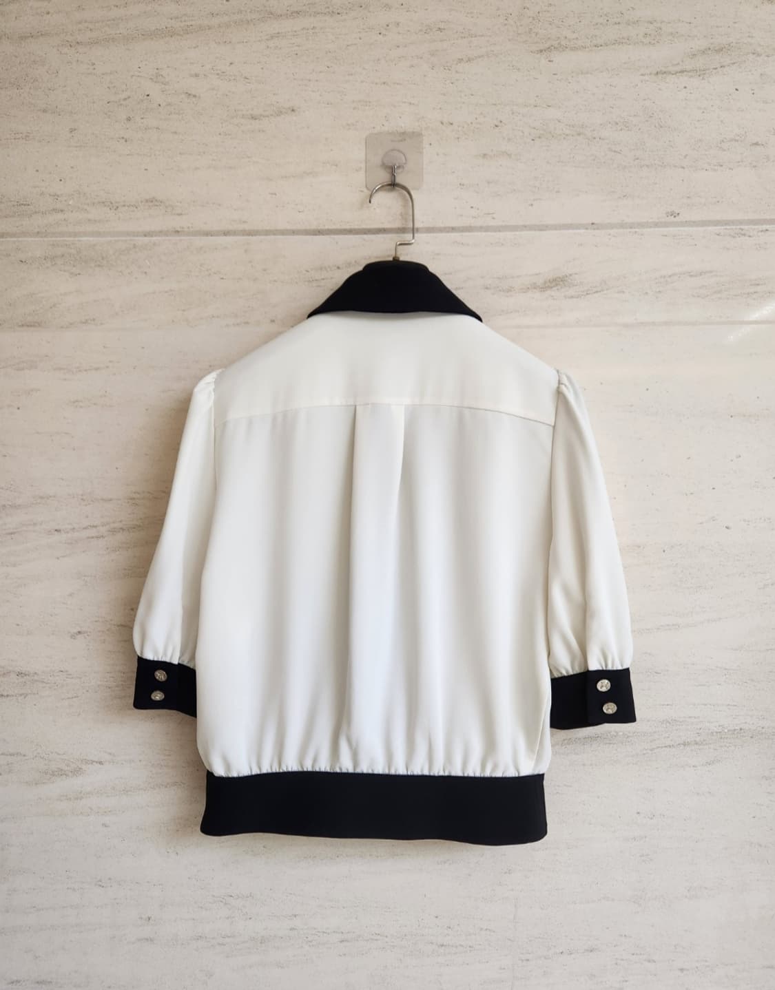 모조에스핀 칼라블록 블라우스 55사이즈 상품이미지4