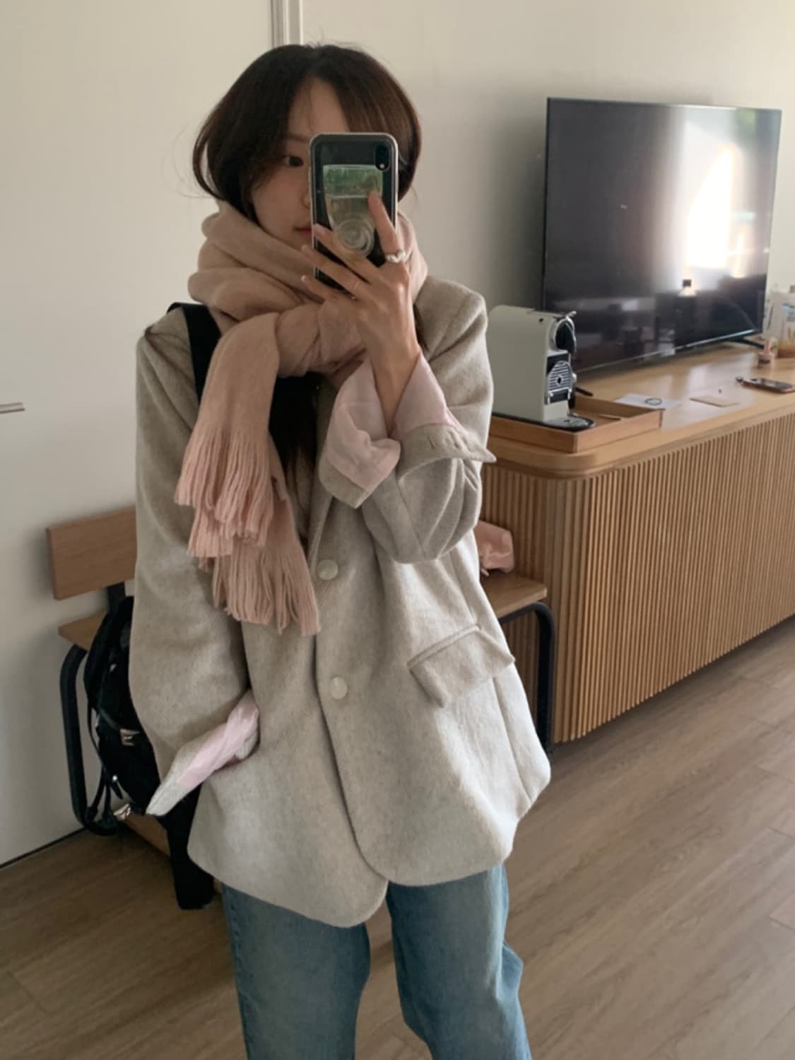 오이니 무드 울자켓 베이지 상품이미지2